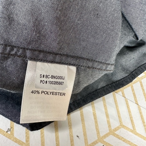 Basin + Range Mountain Men's Blue Chambray Western Button Down Shirt Sz Lg - Picture 10 of 15